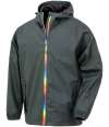 RS908 R908X Result Recycled Prism PU Waterproof Jacket Black Olive colour image